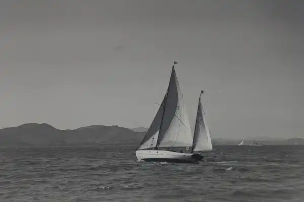 Marijane Saling in San Francisco Bay 1929 Port Tack