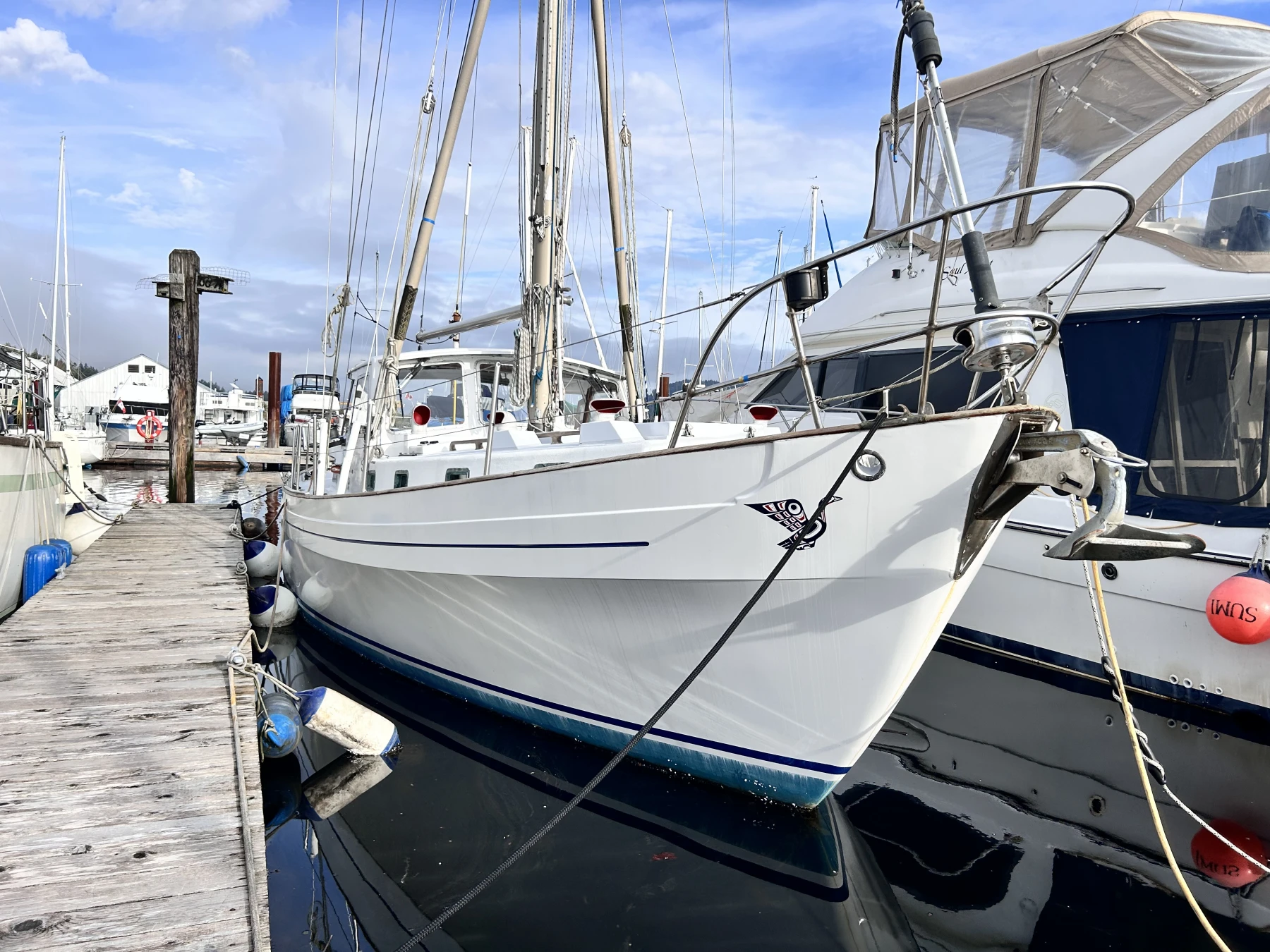 1967 Laurent Giles Salar Center Cockpit Motorsailer for sale